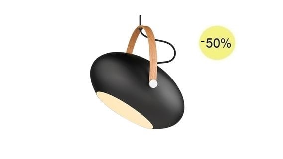 734382, czarna lampa wisząca, nowoczesne lampy do salonu, designerska lampa, duńskie lampy